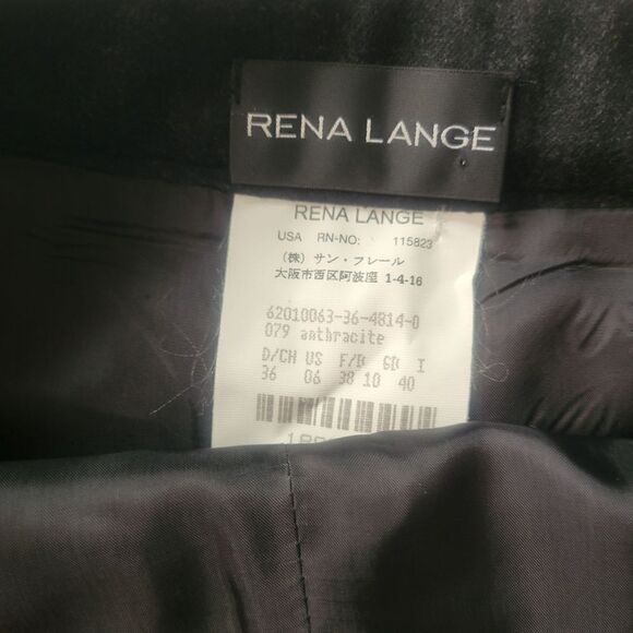 Rena Lange Wool Military Style Crop Pants Size 6 - Picture 4 of 5